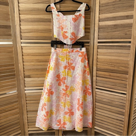 Sabo Lux Keara Midi Skirt and Corset Top  Set - Pollen size 8 - Picture 4 of 8